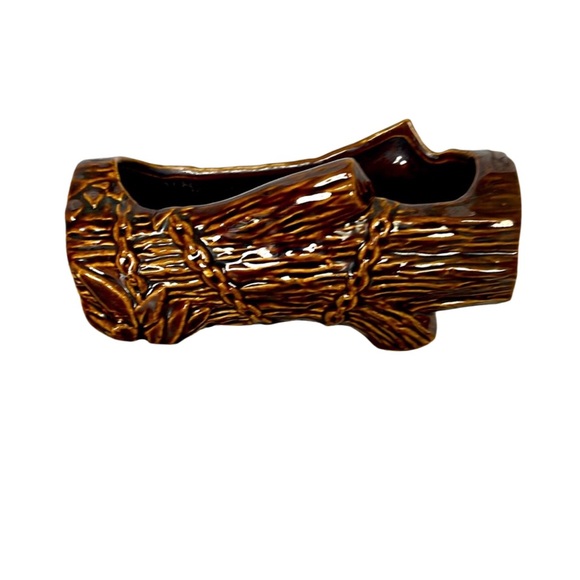 Vintage McCoy Log Planter. Pre Owned - Picture 1 of 4